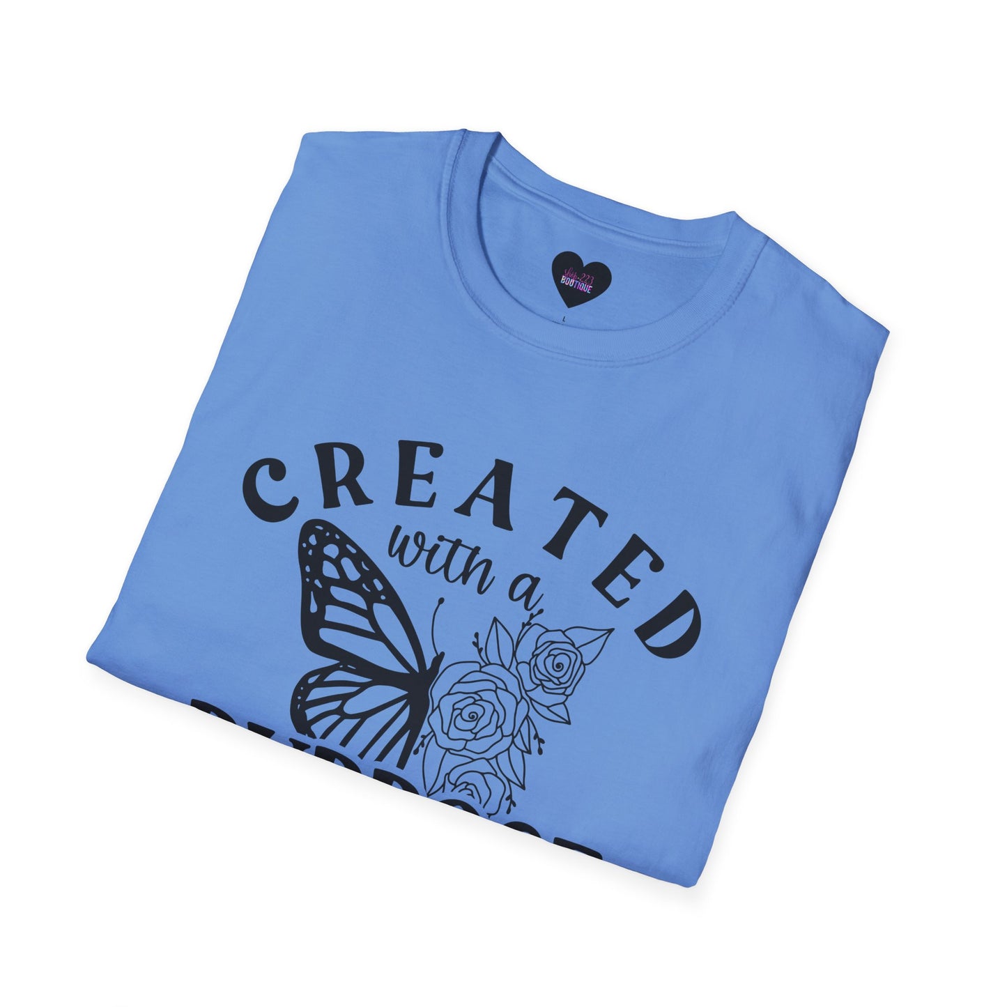 Butterfly Floral Created With A Purpose T-Shirt