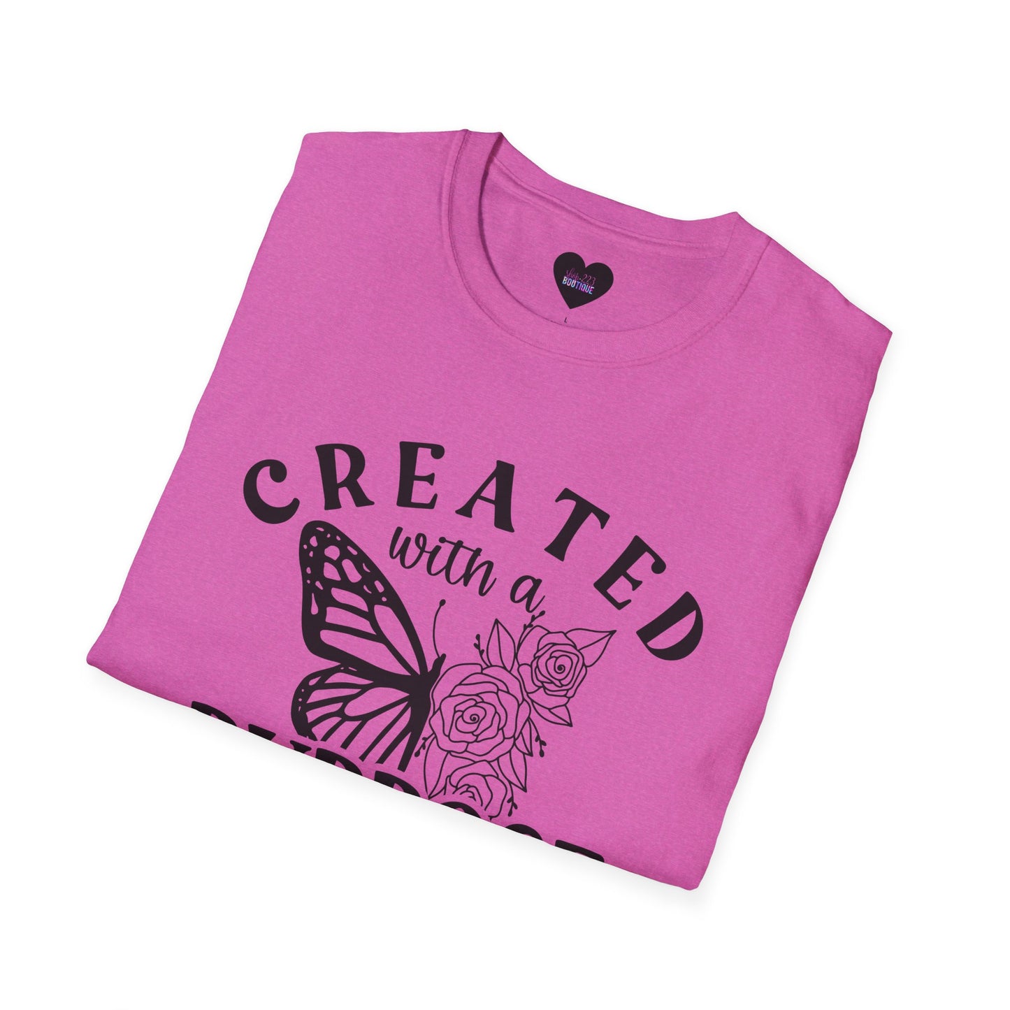 Butterfly Floral Created With A Purpose T-Shirt