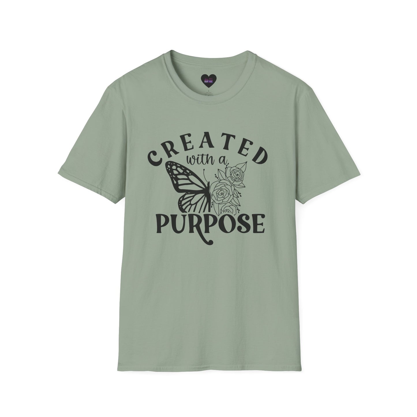 Butterfly Floral Created With A Purpose T-Shirt