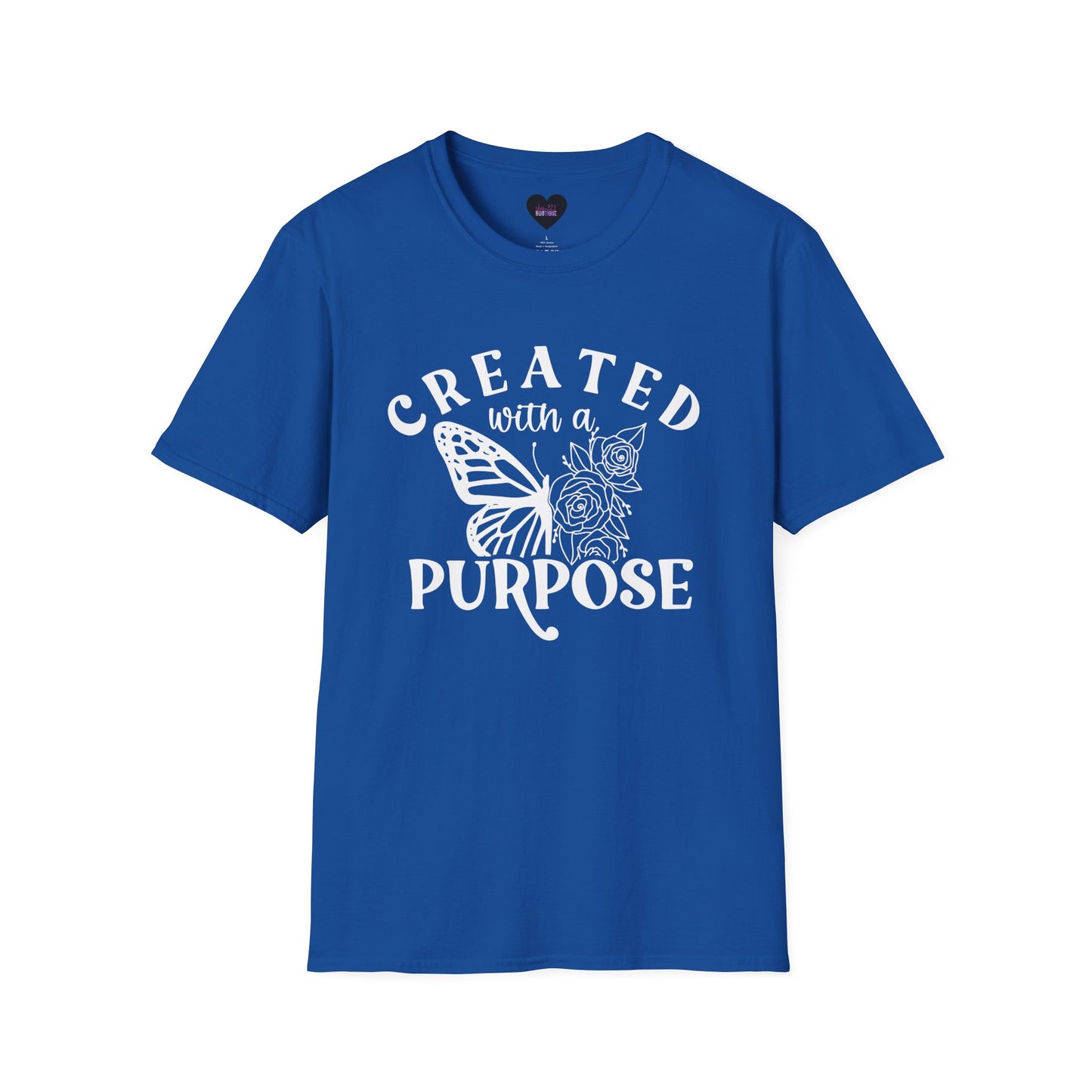Butterfly Floral Created With A Purpose T-Shirt