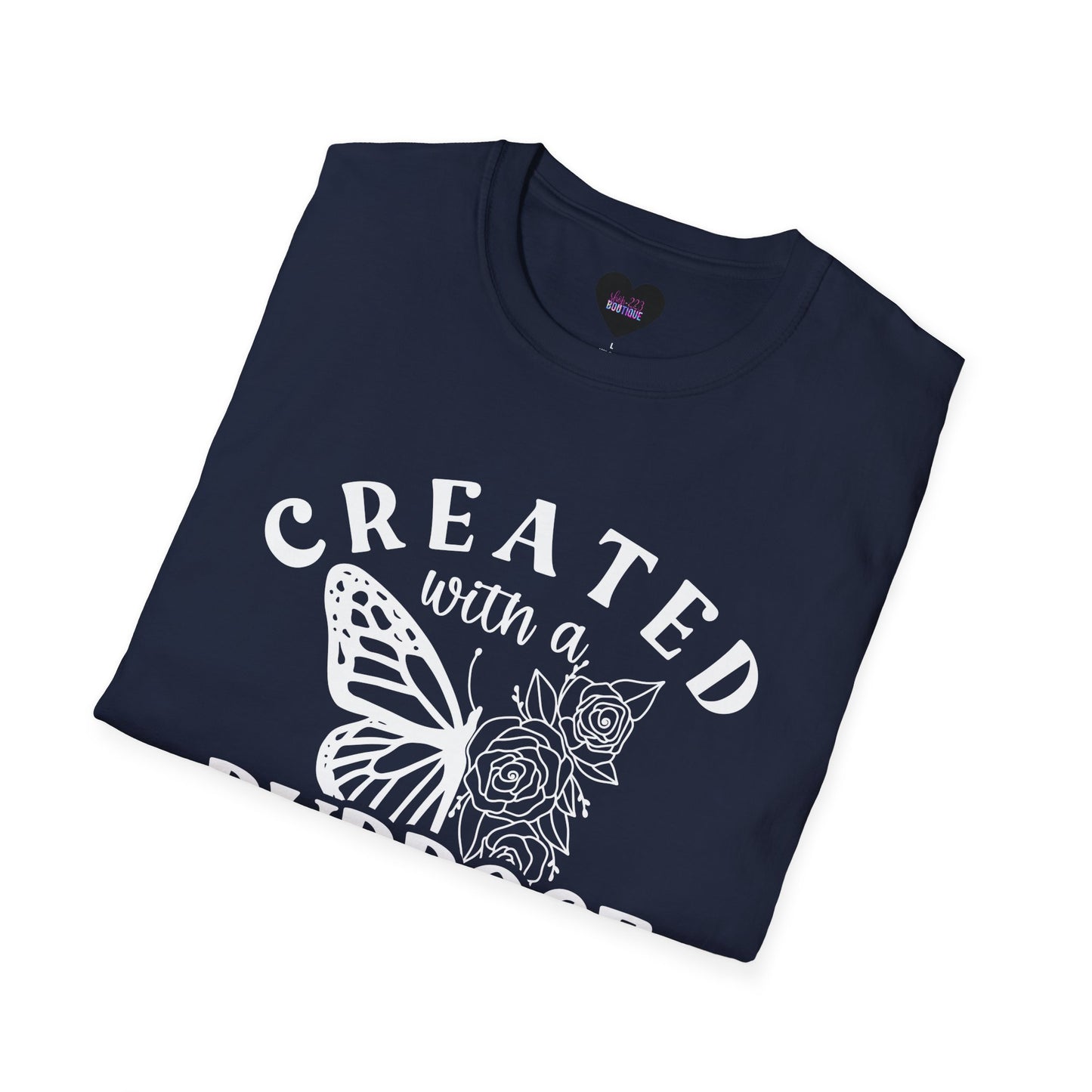 Butterfly Floral Created With A Purpose T-Shirt
