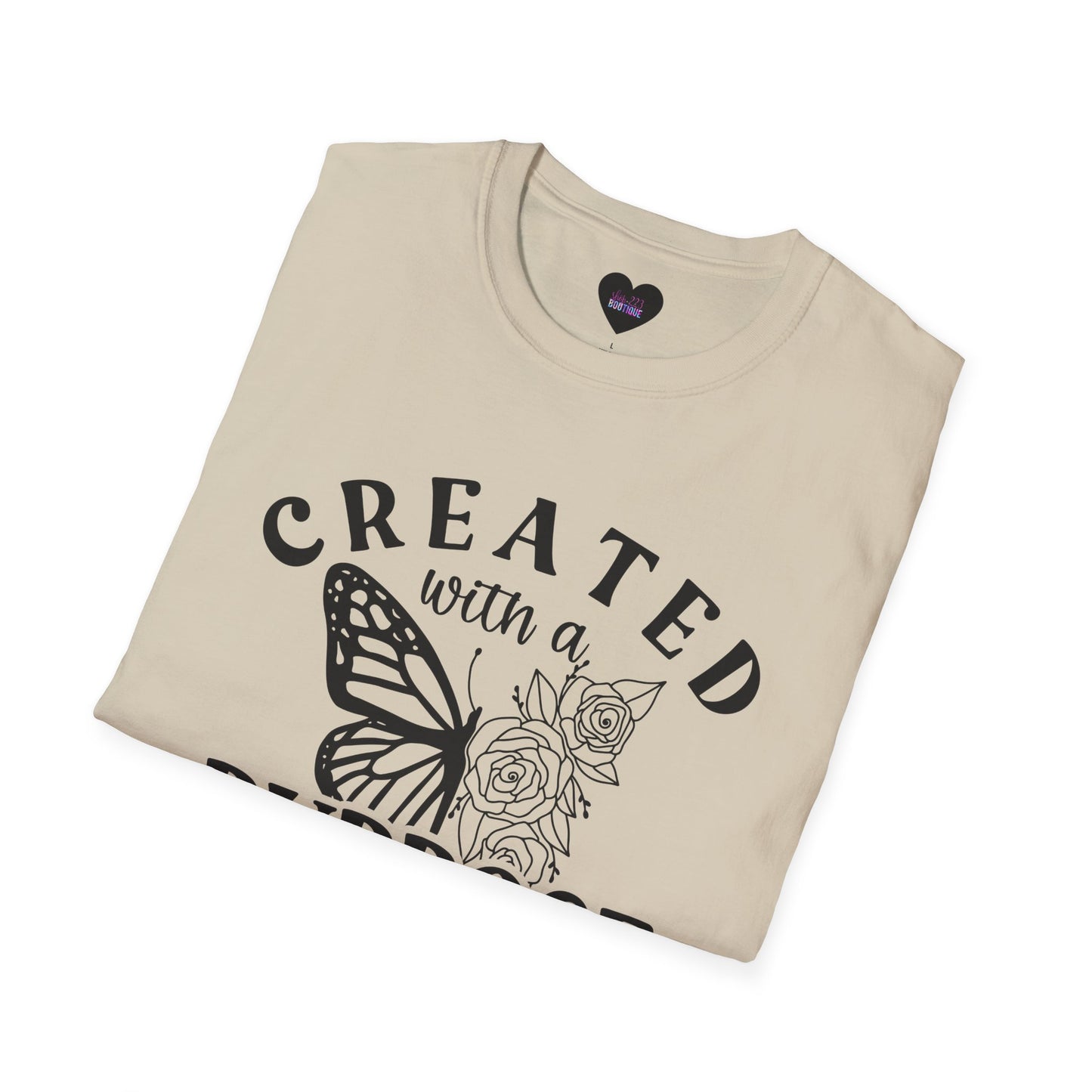 Butterfly Floral Created With A Purpose T-Shirt