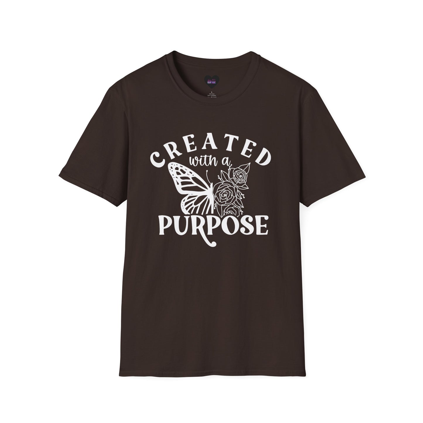 Butterfly Floral Created With A Purpose T-Shirt