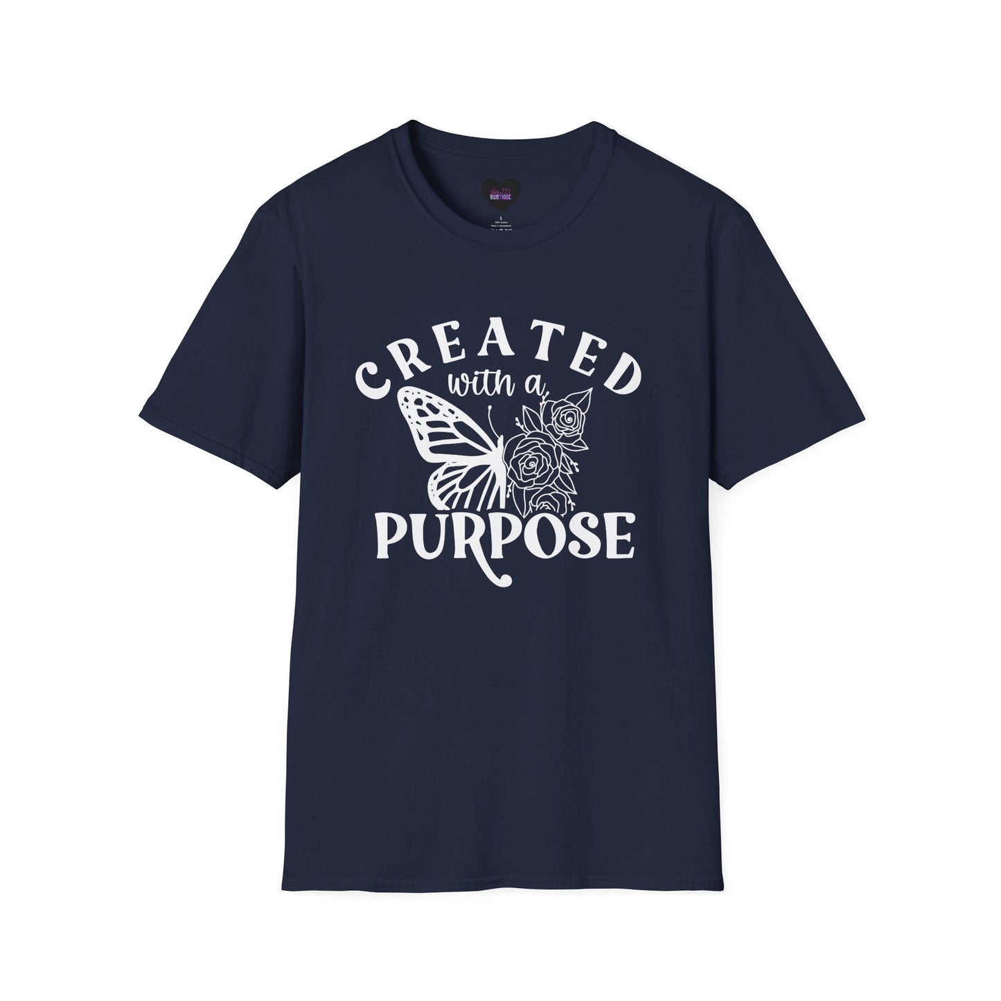 Butterfly Floral Created With A Purpose T-Shirt