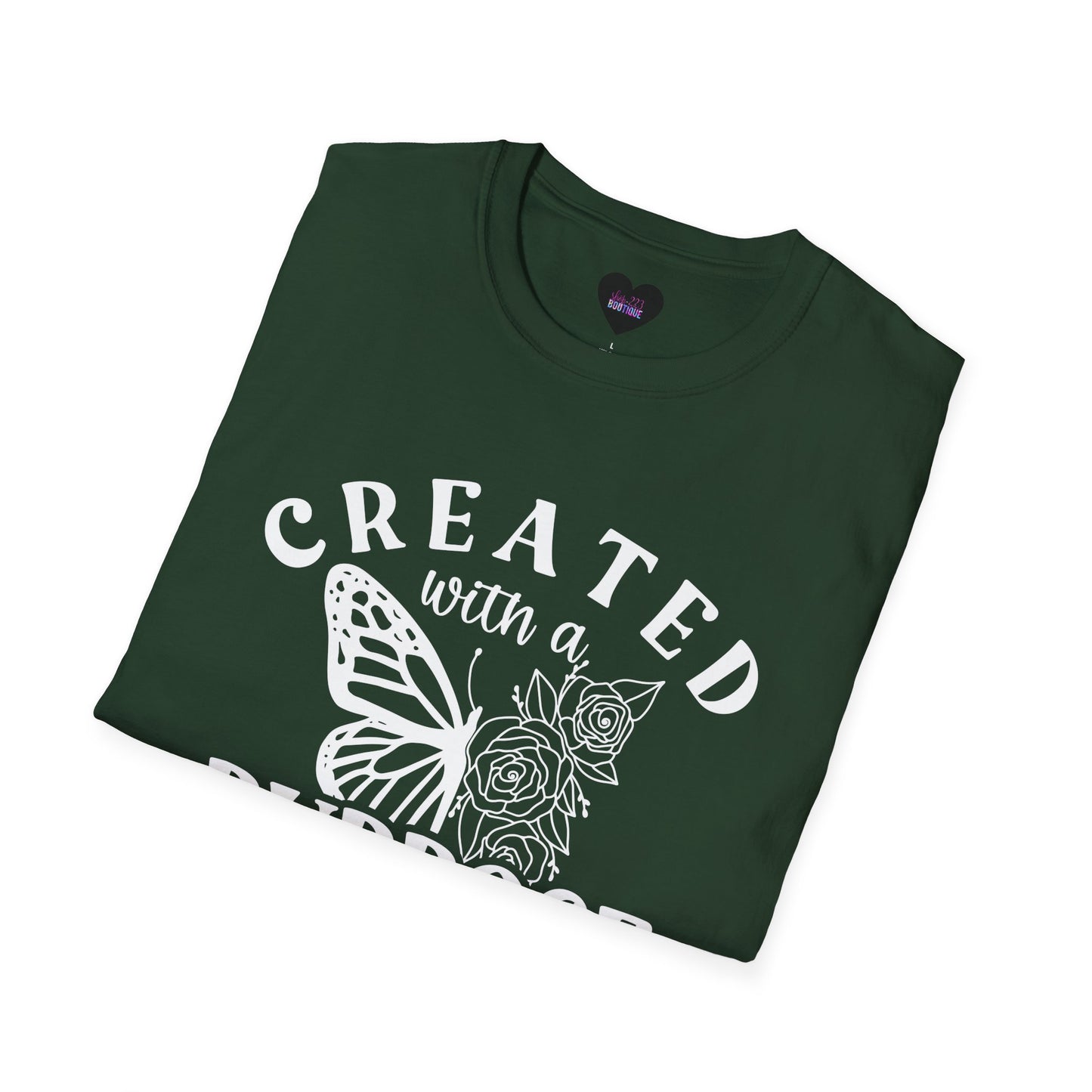 Butterfly Floral Created With A Purpose T-Shirt