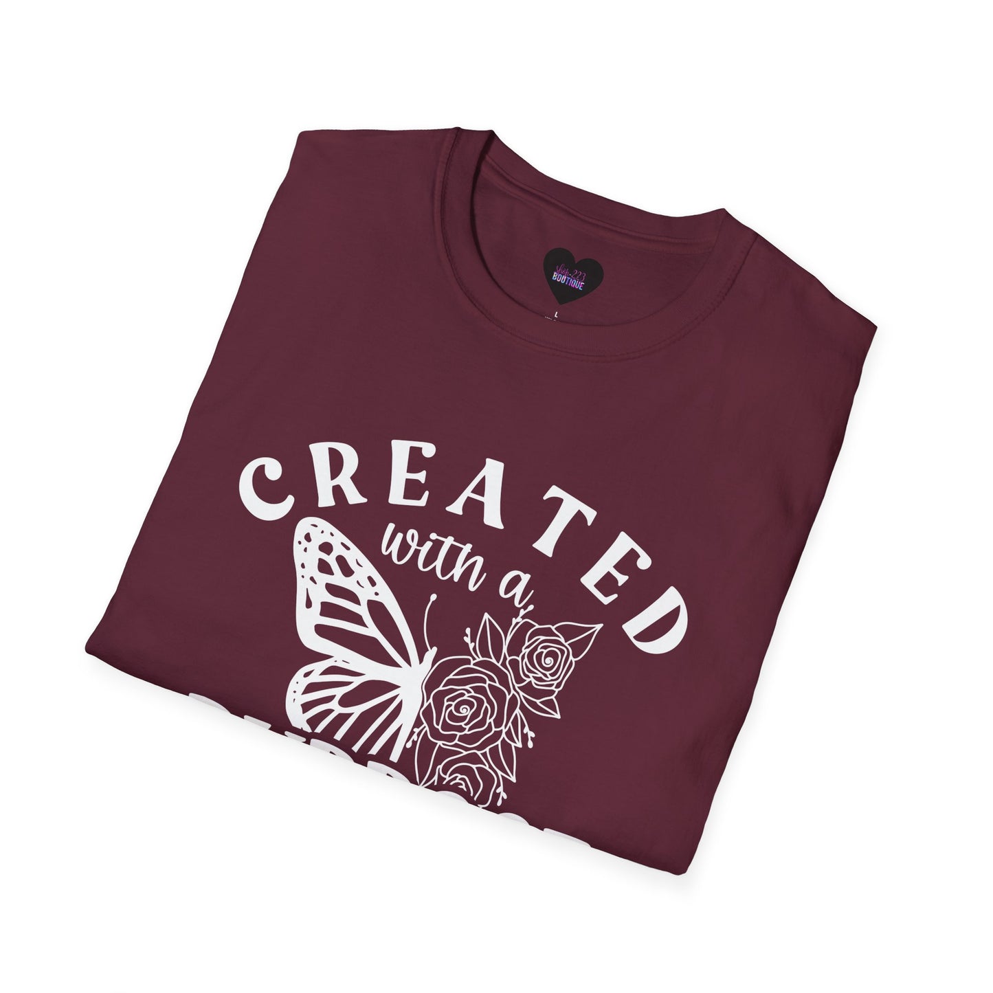 Butterfly Floral Created With A Purpose T-Shirt