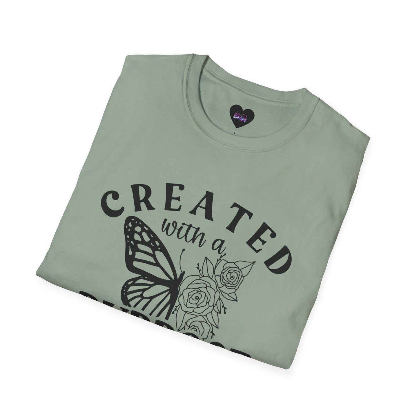 Butterfly Floral Created With A Purpose T-Shirt