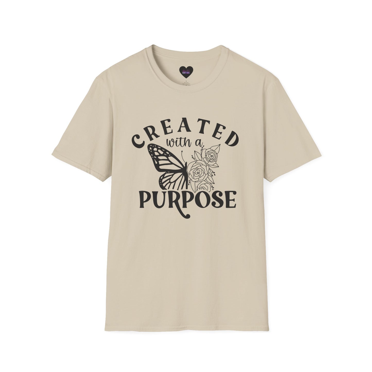 Butterfly Floral Created With A Purpose T-Shirt