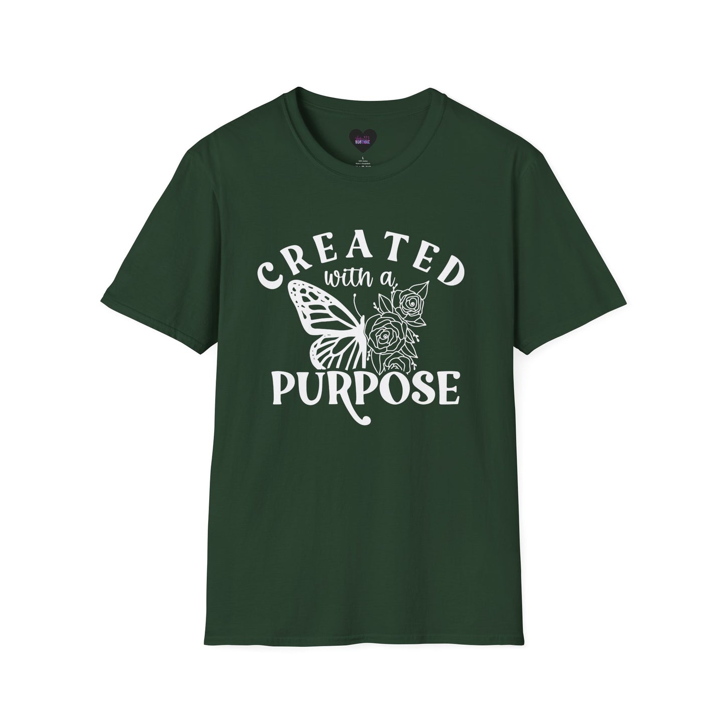 Butterfly Floral Created With A Purpose T-Shirt