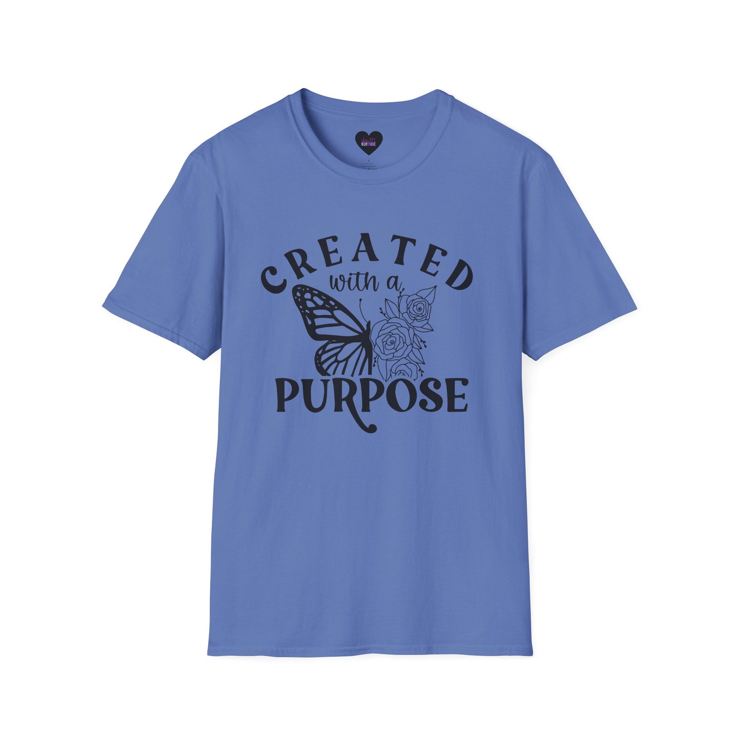 Butterfly Floral Created With A Purpose T-Shirt