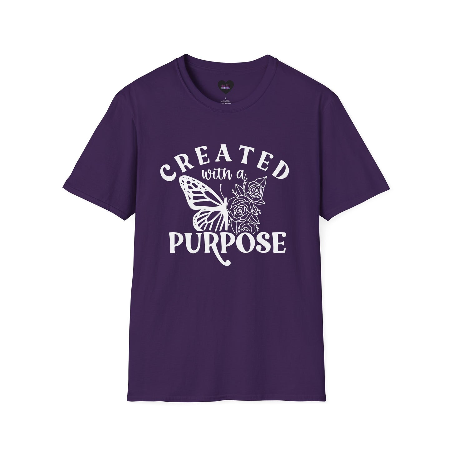 Butterfly Floral Created With A Purpose T-Shirt