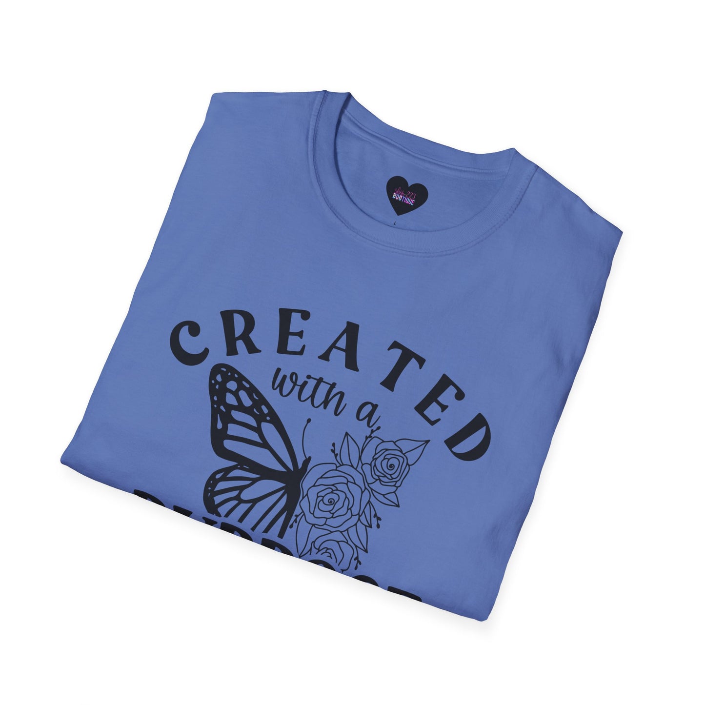 Butterfly Floral Created With A Purpose T-Shirt