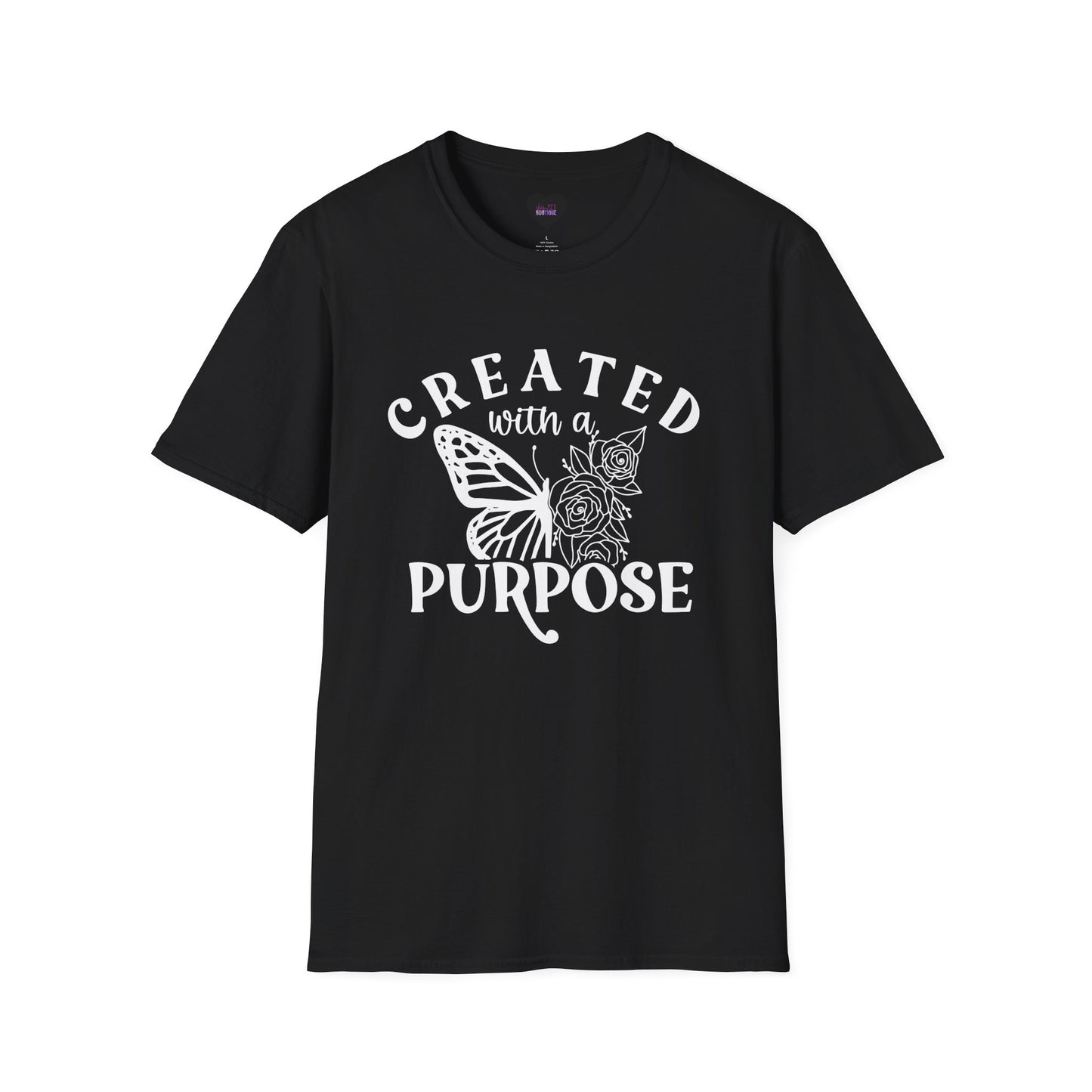 Butterfly Floral Created With A Purpose T-Shirt