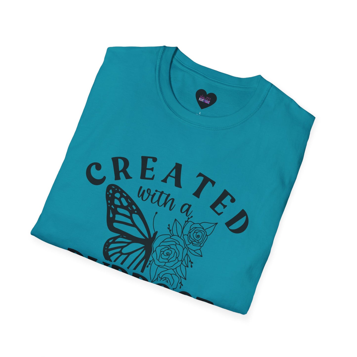 Butterfly Floral Created With A Purpose T-Shirt