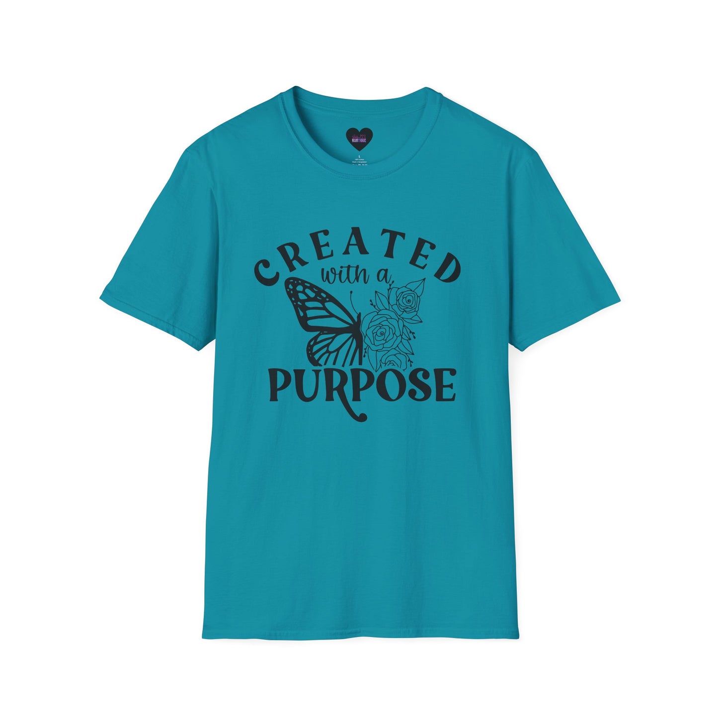 Butterfly Floral Created With A Purpose T-Shirt