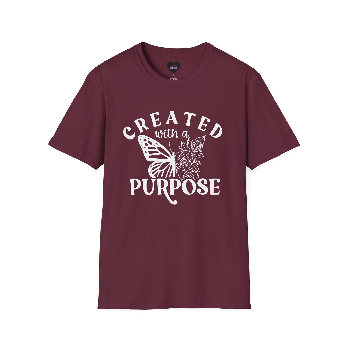 Butterfly Floral Created With A Purpose T-Shirt