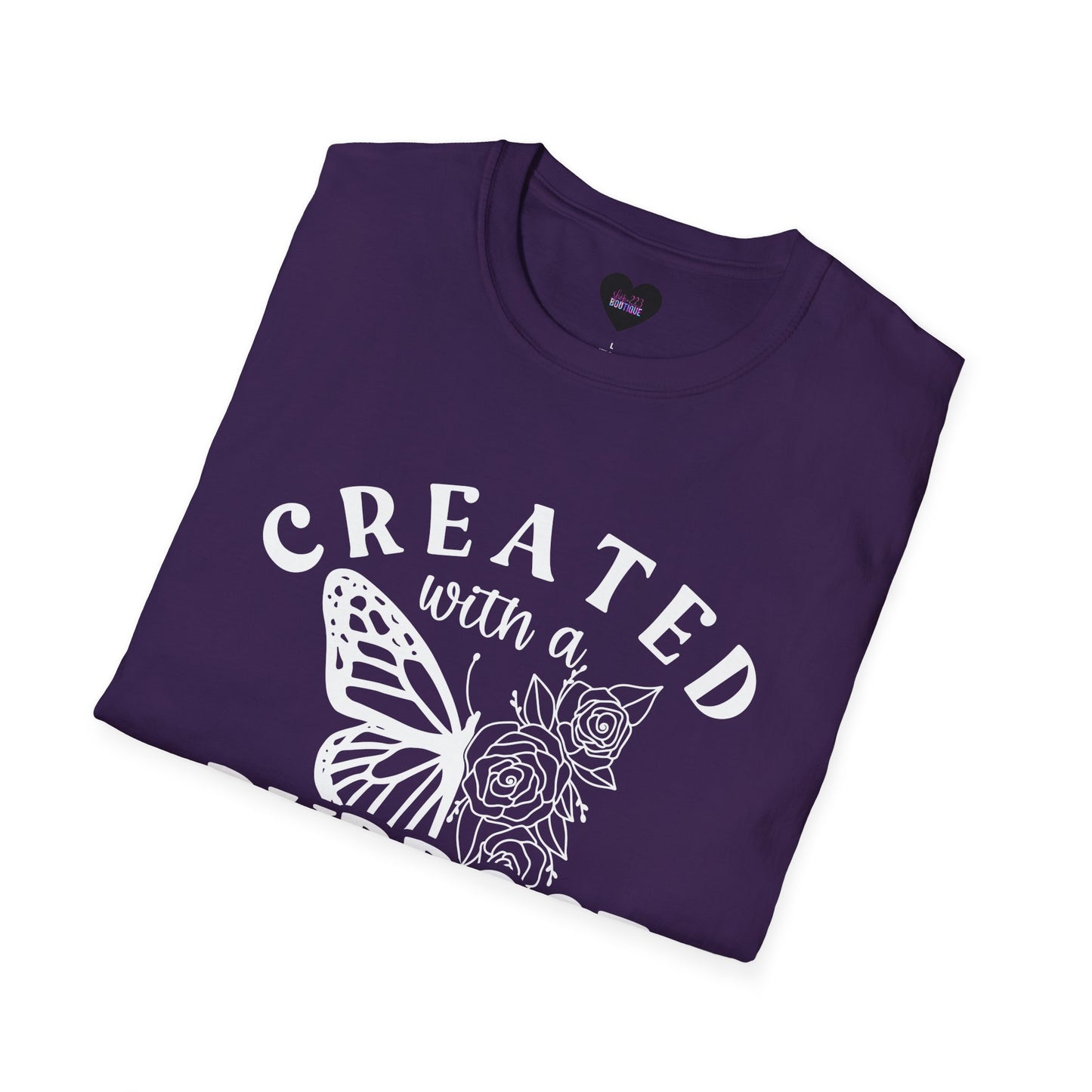 Butterfly Floral Created With A Purpose T-Shirt