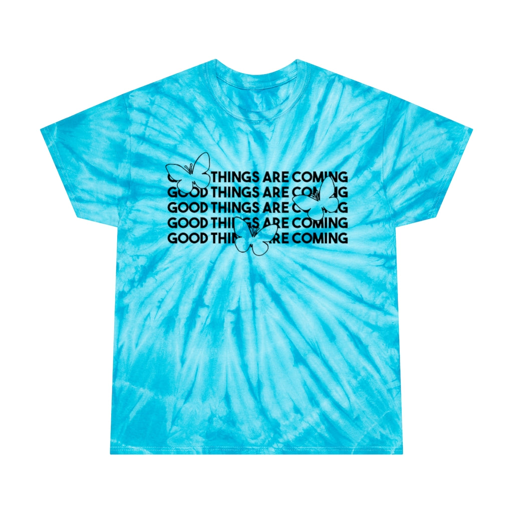 Good Things Are Coming Butterfly Tie-Dye Tee, Cyclone