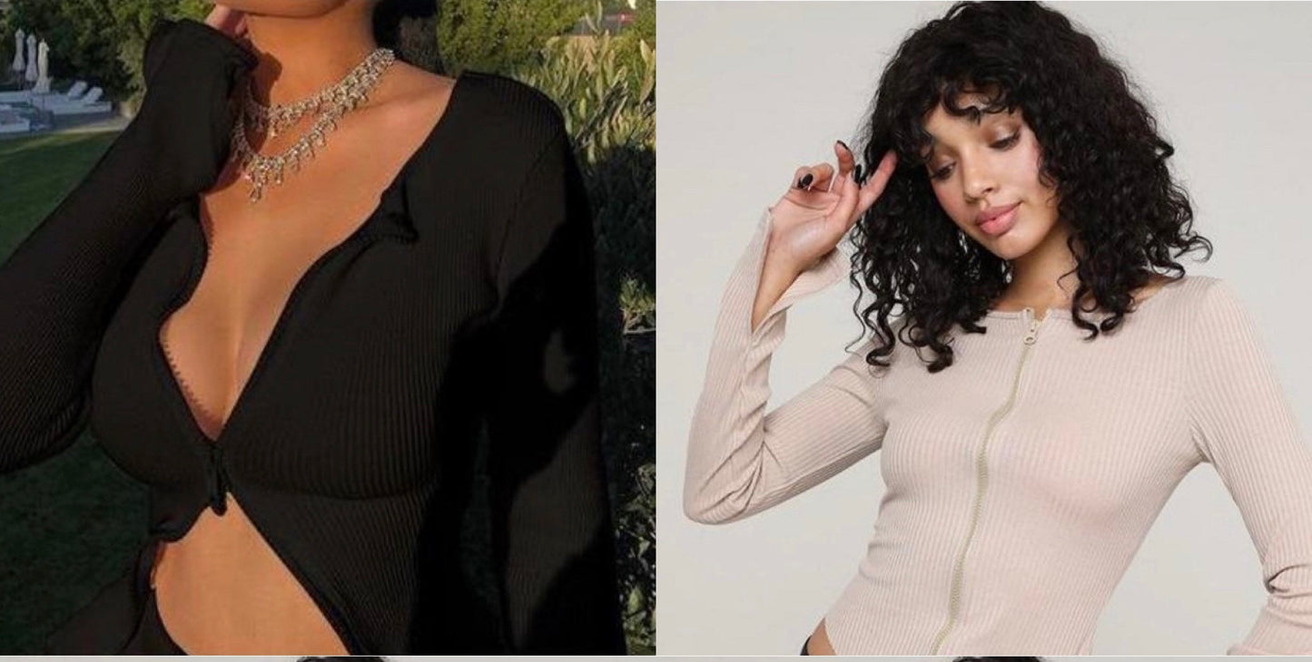 Double Zipper Top