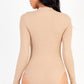 Front Cutout Long Sleeve Bodysuit