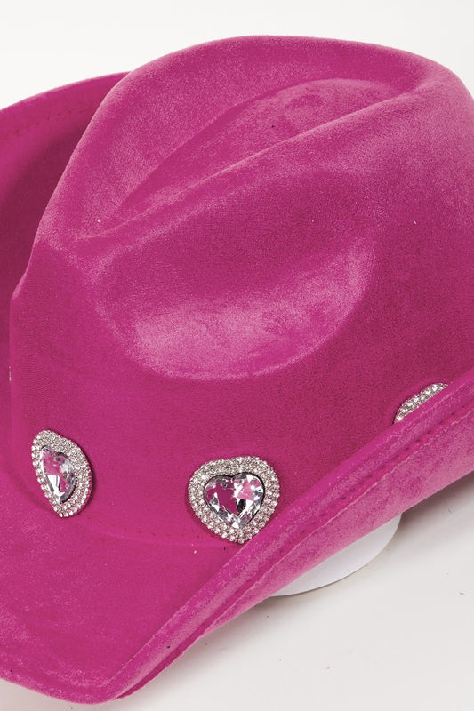 Glam Heart Cowboy Hat