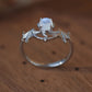 Moonstone Bat 925 Sterling Silver Ring