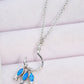 Opal Fish 925 Sterling Silver Necklace