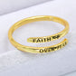 FAITH OVER FEAR Bypass Ring