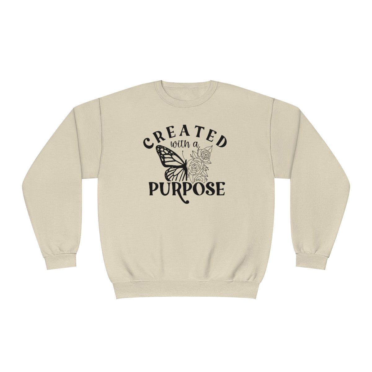 Created With A Purpose Graphic Crewneck Sweatshirt