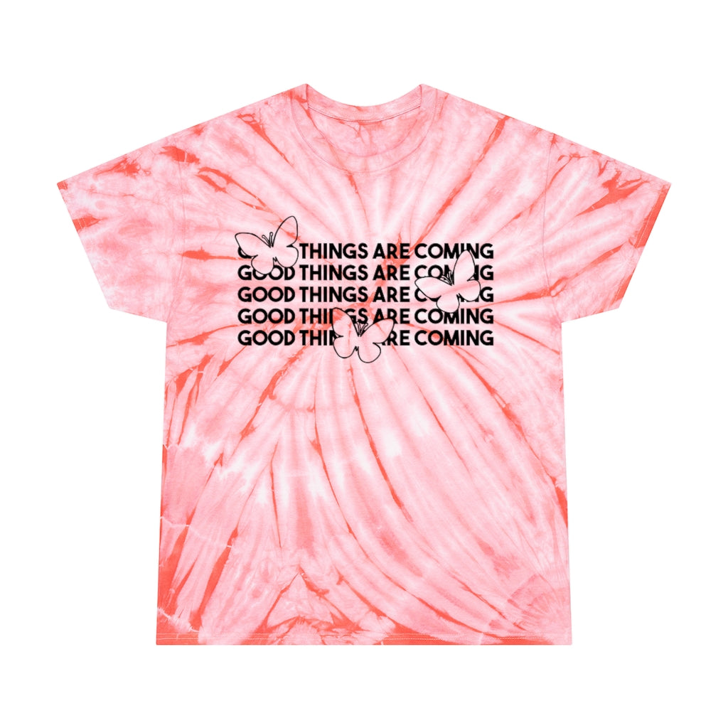 Good Things Are Coming Butterfly Tie-Dye Tee, Cyclone