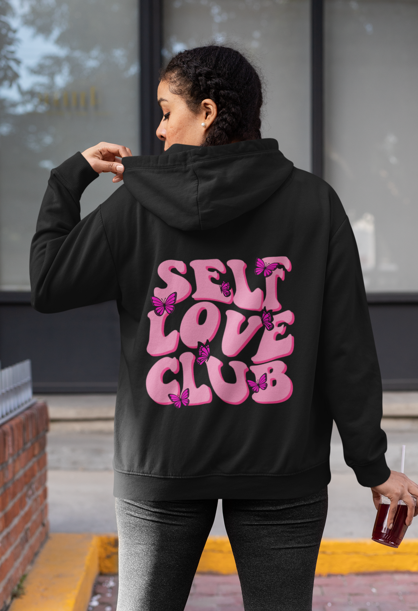 Self Love Butterfly Hooded Sweatshirt