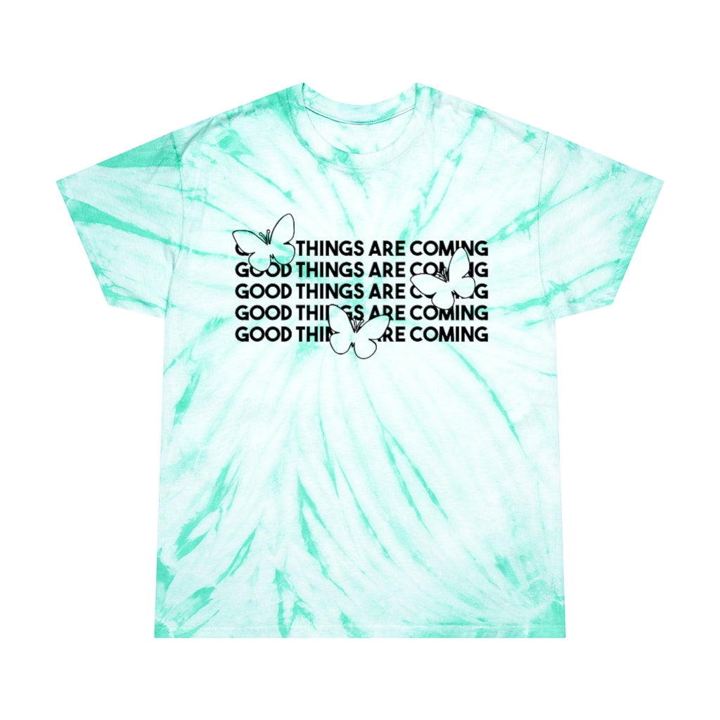 Good Things Are Coming Butterfly Tie-Dye Tee, Cyclone