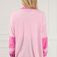 Pink Waffle-Knit Shacket