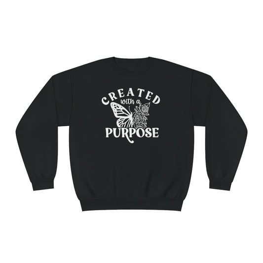 Created With A Purpose Graphic Crewneck Sweatshirt