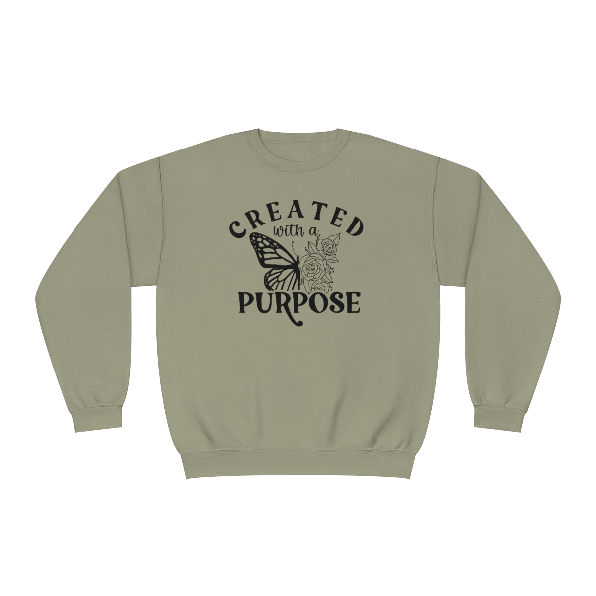 Created With A Purpose Graphic Crewneck Sweatshirt