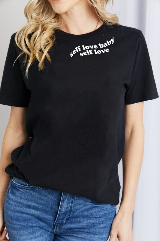 SELF LOVE BABY, SELF LOVE Graphic Cotton T-Shirt