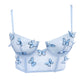 3D Butterfly Mesh Bra Top
