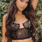 3D Butterfly Mesh Bra Top