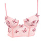 3D Butterfly Mesh Bra Top