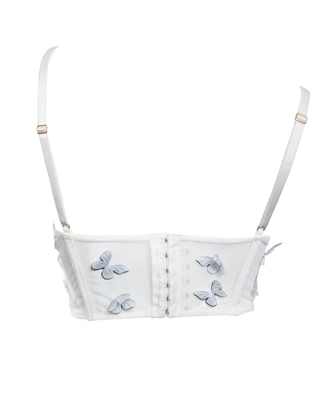 3D Butterfly Mesh Bra Top